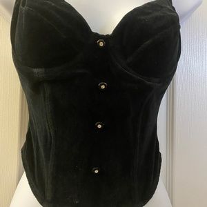 Velvet corset